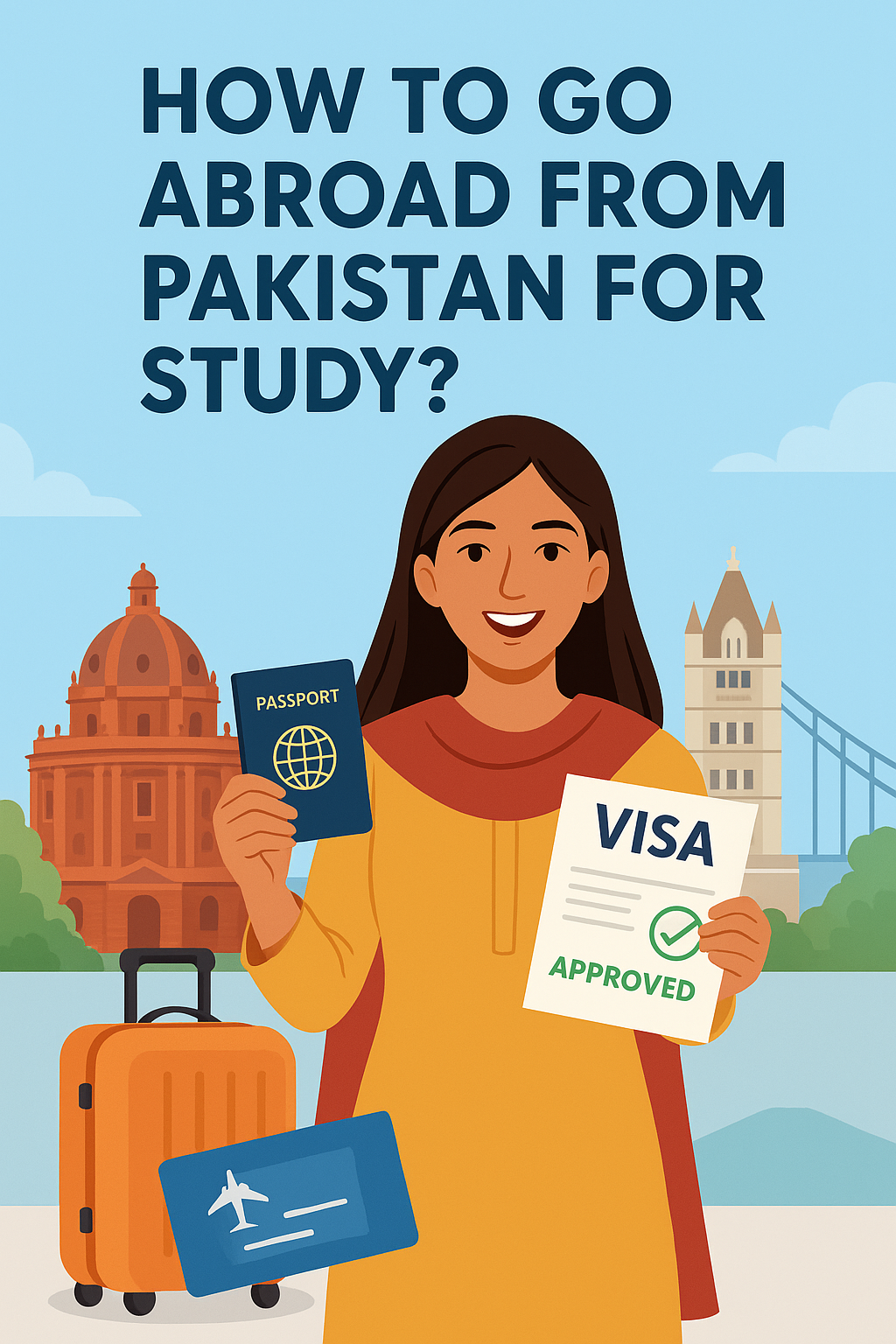 Pakistani student preparing for study abroad with Fast Consultants, Study abroad guidance for Pakistani students, Overseas education support services in Pakistan