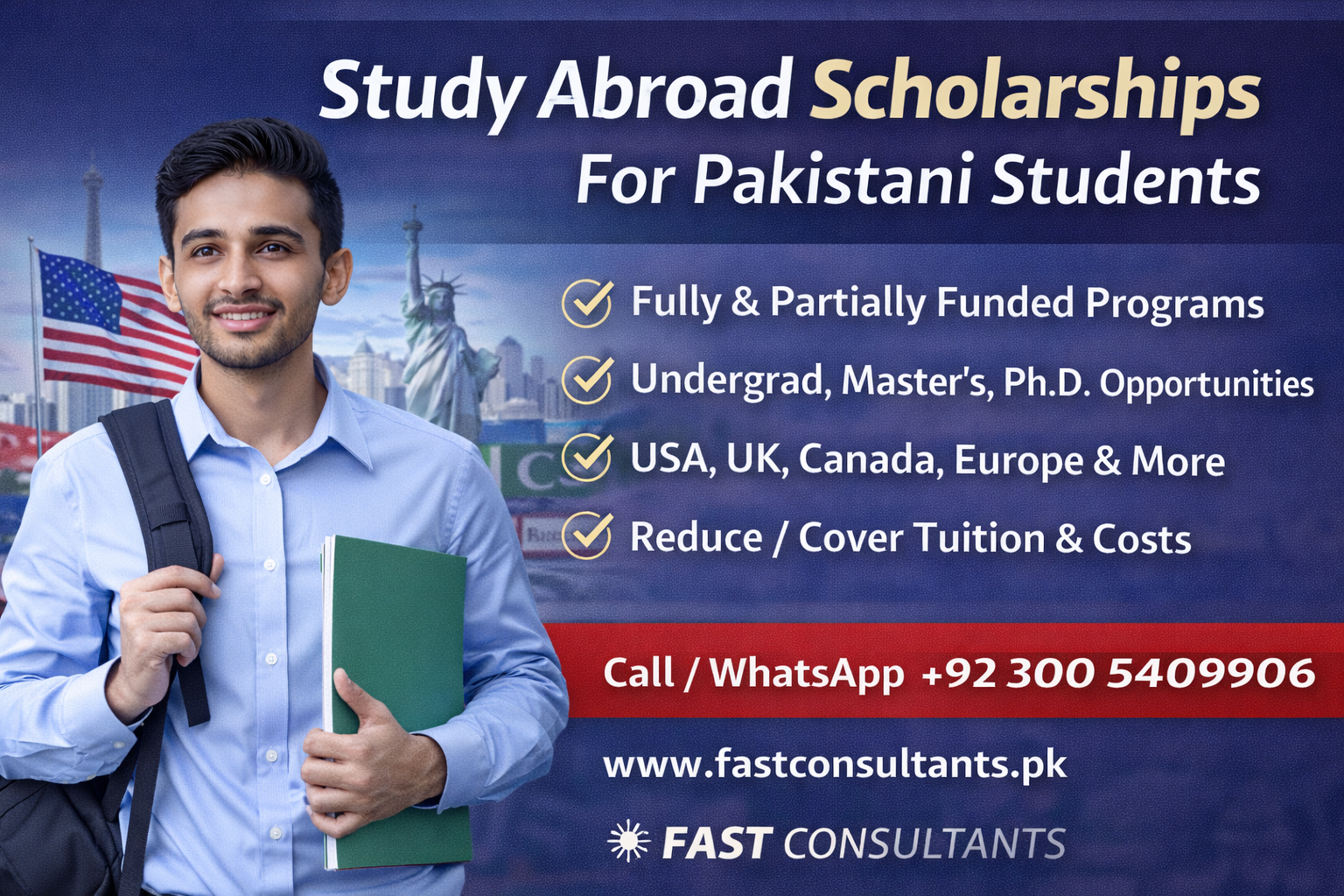 Study Abroad Scholarships for Pakistani Students Fully Funded Programs
