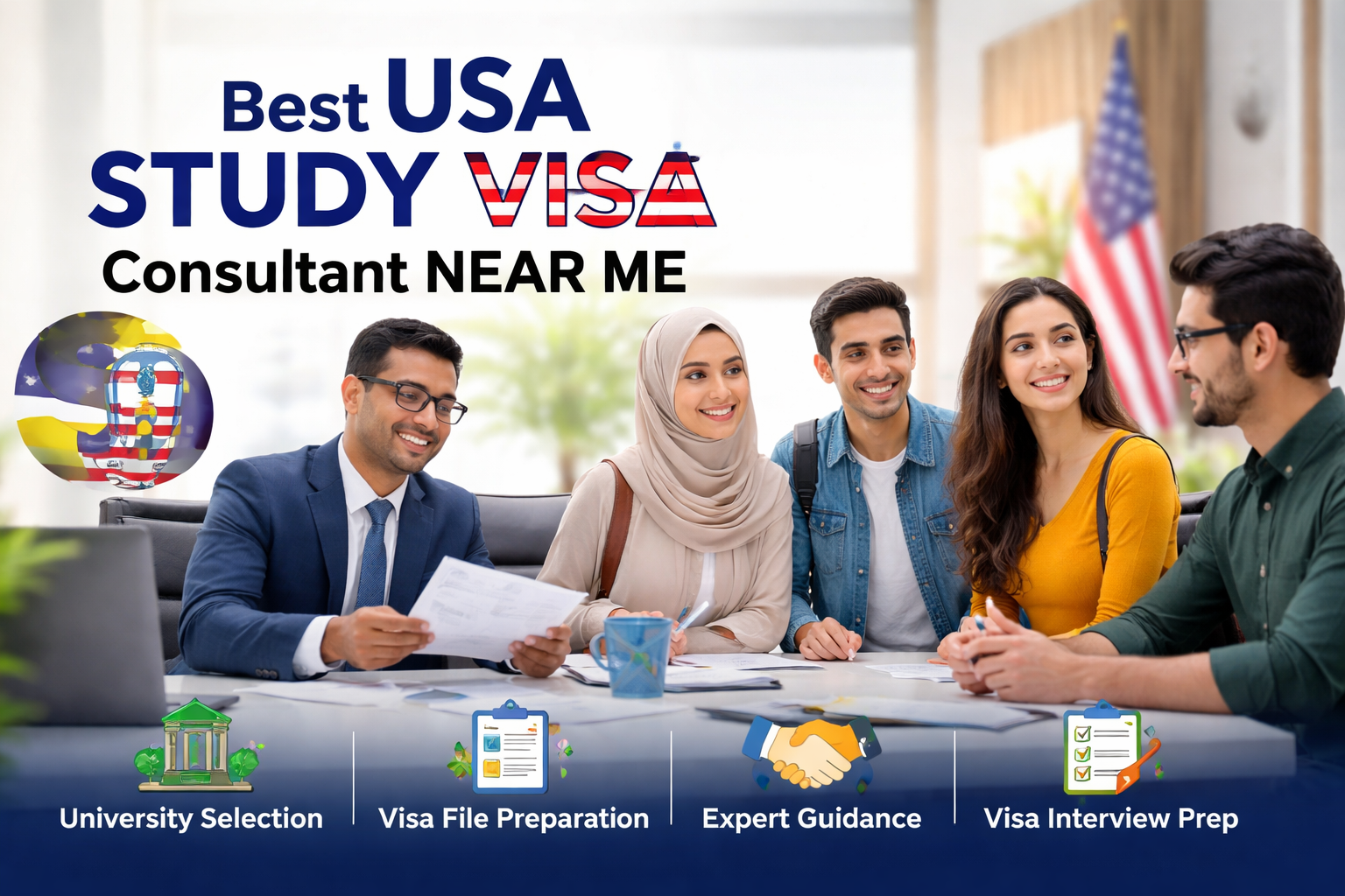 best USA study visa consultant near me in Pakistan helping students with visa process - 2026 guide by Fast Consultants