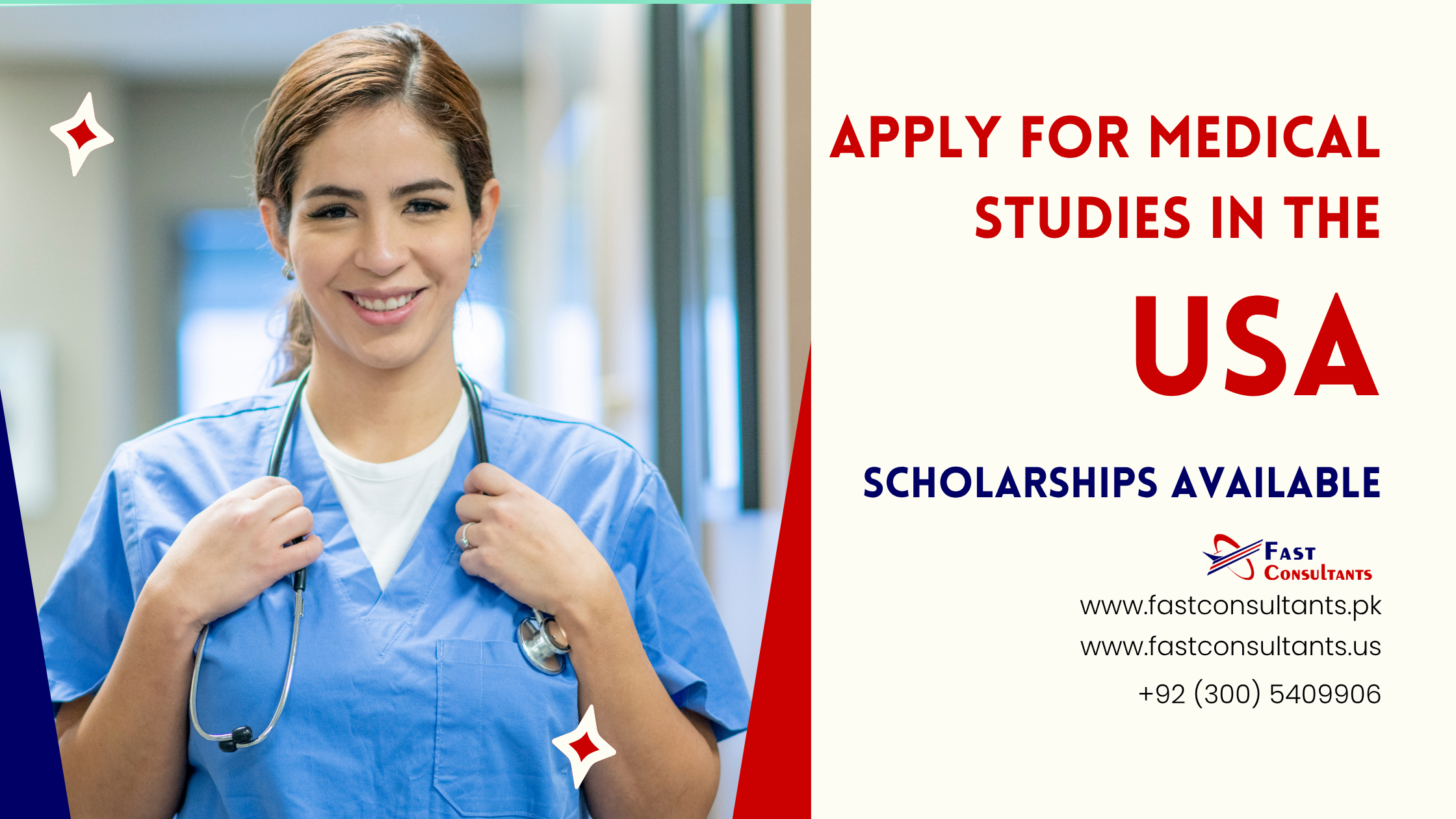 Pakistani students applying for medical studies in USA with scholarship opportunities