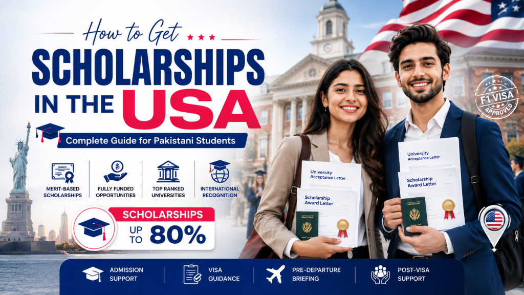 How to Get Scholarships in the USA for Pakistani Students- Fast and Reliable Study Visa Consultant in Pakistan