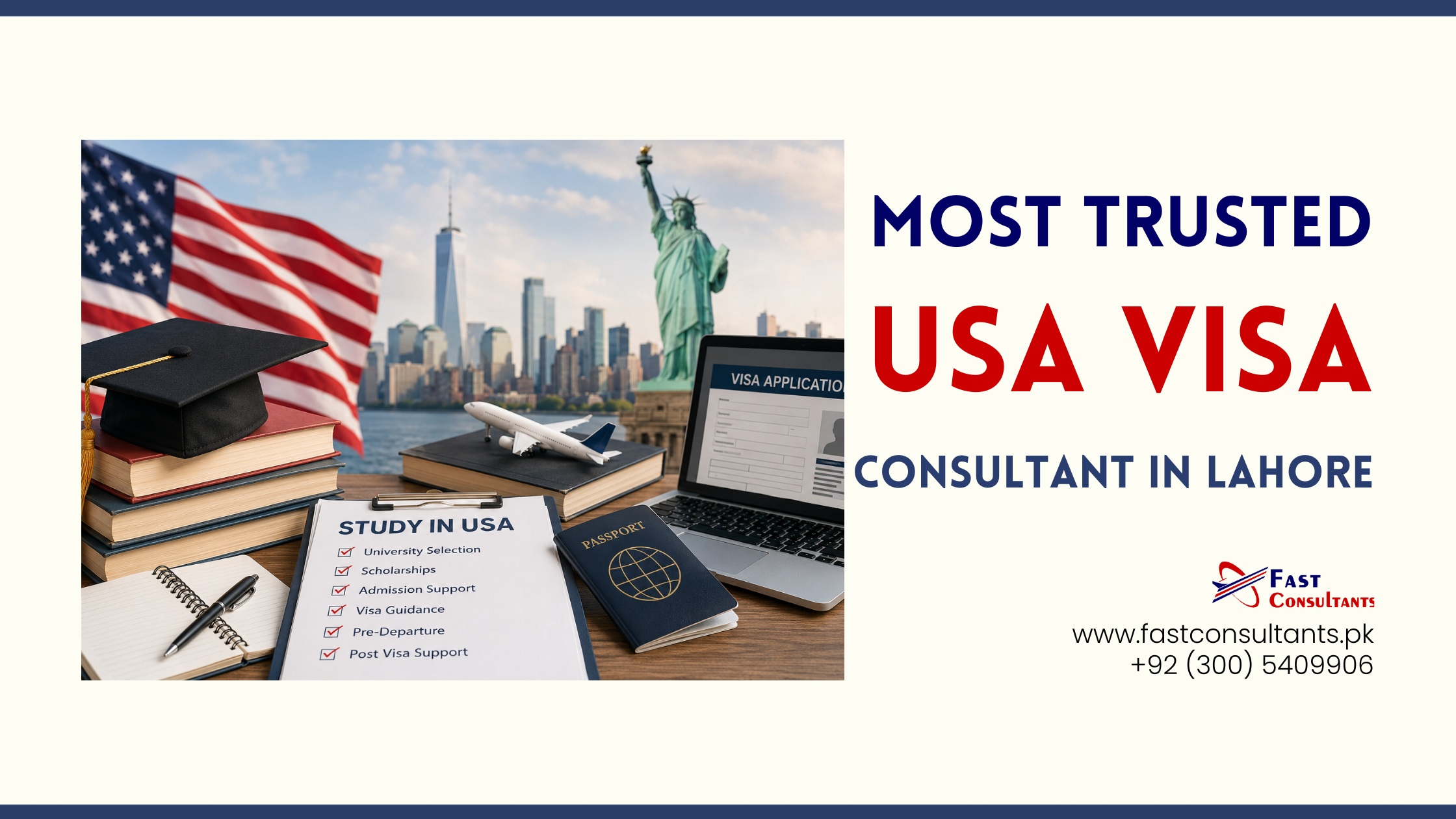 Most Reliable USA Visa Consultant in Lahore – Your Trusted Partner for F1 Study Visa Success