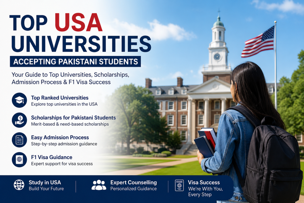 Top USA Universities Accepting Pakistani Students | Fast Consultants