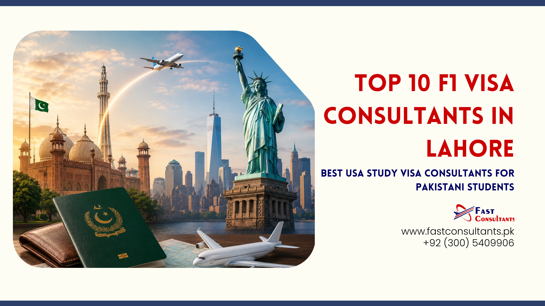 Top 10 F1 Visa Consultants in Lahore: Best USA Study Visa Consultants for Pakistani Students