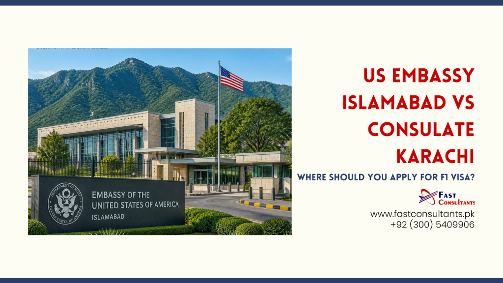 Comparison of US Embassy Islamabad and Consulate Karachi for F1 visa applicants
