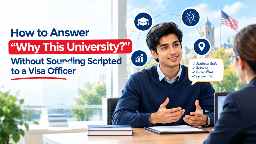 How to Answer “Why This University_” Without Sounding Scripted to a Visa Officer - F1-Visa -Fast Consultants Lahore Pakistan